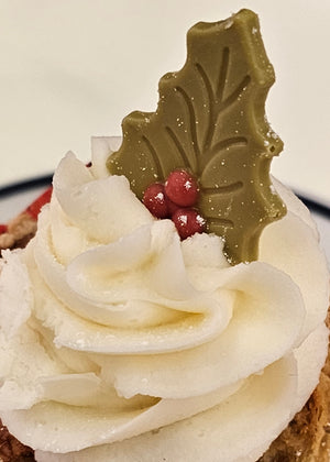 Dobla | Christmas holly leaf green with berry | 182 pieces