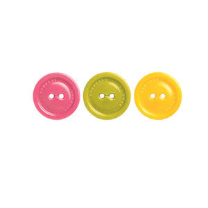 Multicoloured white chocolate button set