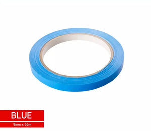 Bag Sealing Tape - Blue Vinyl 9mm x 66m | 12 Rolls