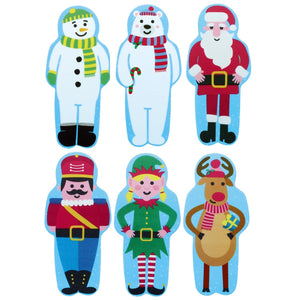 Gingerbread Sugar Plaques 6 Christmas designs 75x163mm | 72 Pack