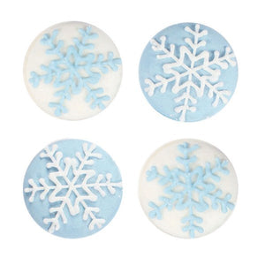Snowflake Sugar Pipings 4 Designs | 200 Pack