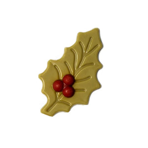 Christmas edible chocolate holly leaf