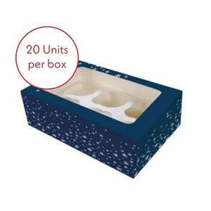 6/12 Cupcake Box -Starry Night