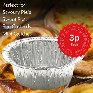 Round Aluminium Foil Dish | 93 x 31 mm | 3000 Pack