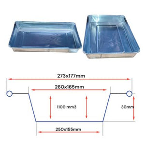 Rectangular Aluminium Foil Tray 273x177x30mm | 400 Pack