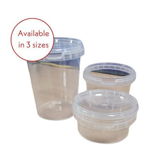 Tamperproof Clear Container / Dessert Pot with Lid 280ml | 475's