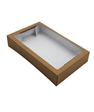 Kraft Box | Acetate Window 322x200x60mm | 75 Pack
