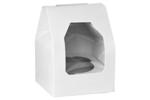 Cupcake And Doughnut Box With Window For 4 Pieces | 25 Pack