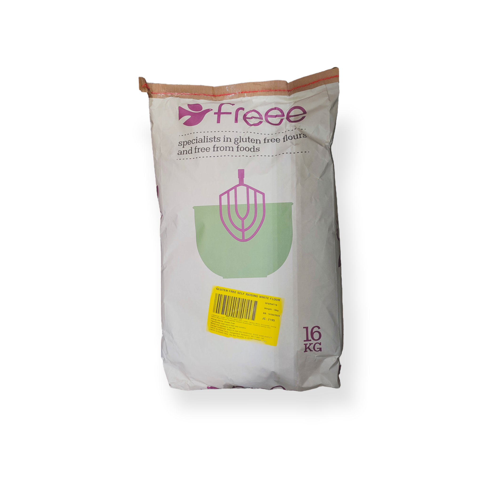 Doves Farm Gluten Free White Bread Flour 16kg – BFP