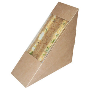 Kraft Sandwich Box with Window | 500 Pack