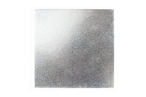 Square Single Thickness Silver Cake Cards 3" | 25 Pack
