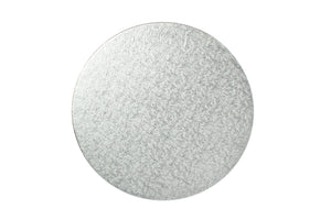 Round Double Thickness Silver Cake Cards 10"