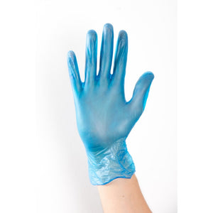 Blue Medium Vinyl Powder Free Gloves  | 10x100 Pack