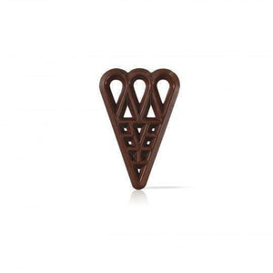Dobla | Dark Chocolate Fan Shaped Decoration | 245 Pack